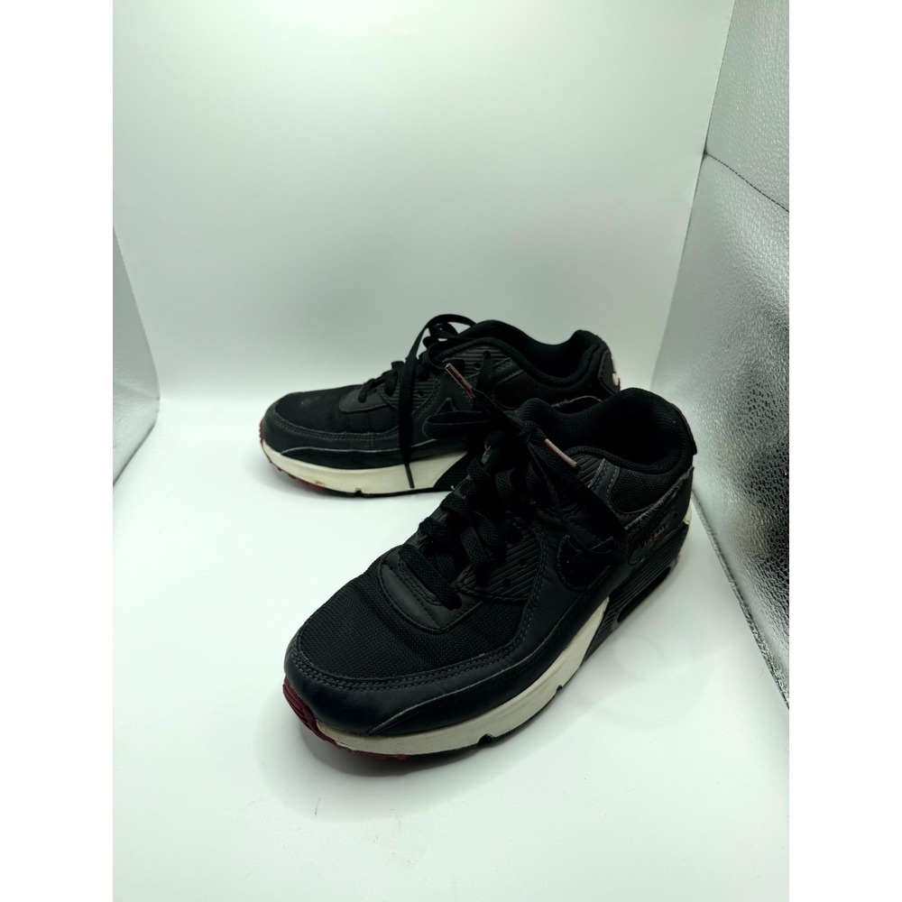 Nike Air Max 90 LTR GS CD6864-022 Unisex Kids 5 Sneaker Anthracite Leather Shoes